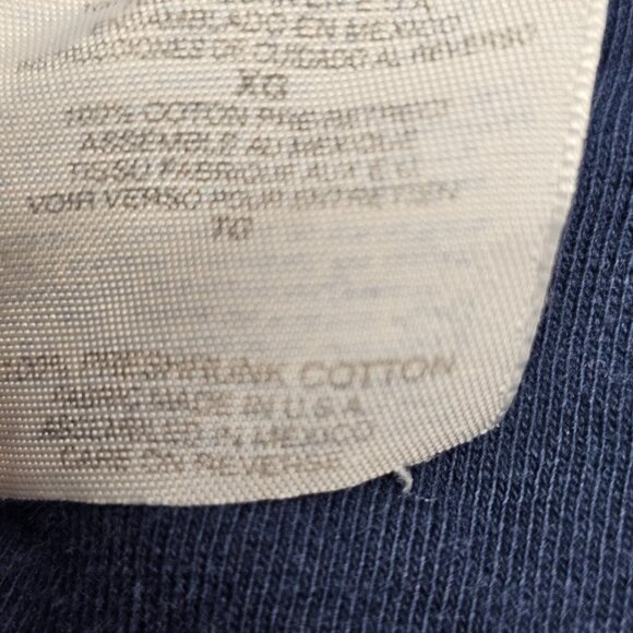 Vintage 1995 90s Grunge Experience T Tee Shirt Long Sleeve Made in USA Blue COOL - Picture 7 of 15